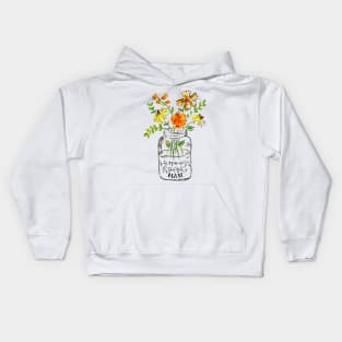 Happiness is being maw floral gift Kids Hoodie